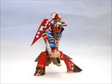 チョコアイスの空き箱でオリジナルキャラクターを作ってみた