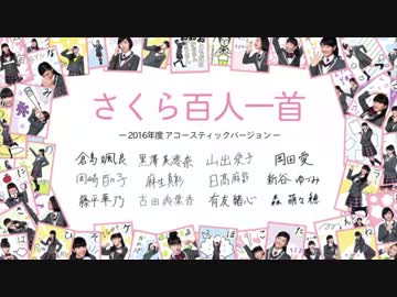 さくら百人一首 2016ver.