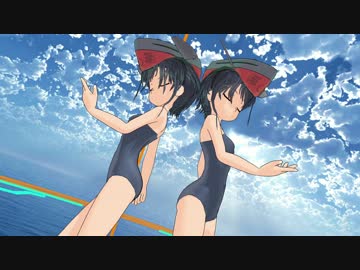 【MMD艦これ】うちの指定水着な伊１３伊１４で「来世デ逢イマショウ」