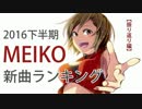 2016下半期MEIKO新曲ランキング【振り返り編】