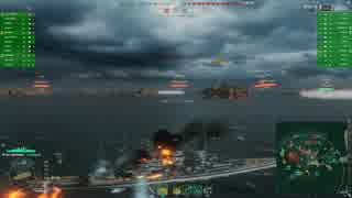 【wows】フリードリヒ・デア・グローセのきれいなモク撃ち動画