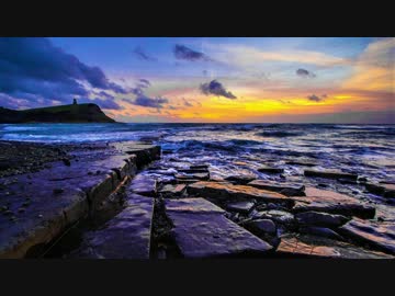 【究極の癒し】　心が安らぐ雨音と海の波音