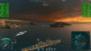 【wows】レーダマイノーター(minotaur)の有利位置ムーブ動画