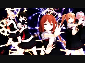 【MMD艦これ】　太陽系デスコ　【白露型姉妹】