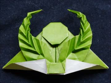 【折り紙】ちょっと本気出して兜を折ってみた【武将】