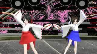 【MMD】 巫女あぴで♪ささの葉さらら♪ 60fps