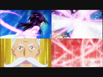 プリキュアオールスターズ 陳べ138人変身シーン 4分割 ニコニコ動画