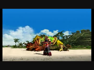 【MHXX】G級金雷公2頭 ネコ火事場片手剣ソロ 5'57"40