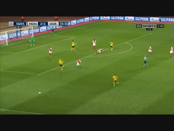 【孤軍奮闘】 16-17CL  モナコ × 香川ドルトムント