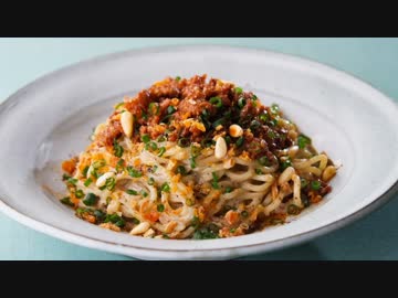 お手軽クッキング講座♬　~汁無し担々麺~