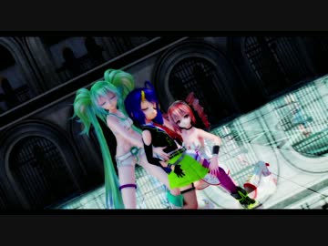 ウナ重とゆかりさん達に虎視眈々を踊ってもらいました(MMD)