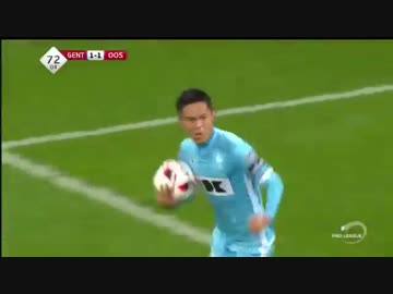 （転載）久保裕也同点ゴール vs　KV Oostende 1 - 1 21.Apr.2017