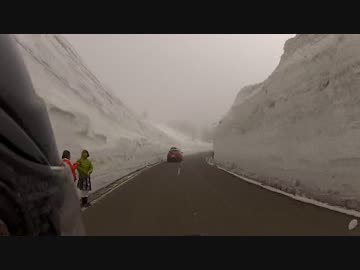2017.4.22志賀草津道路雪壁ツーリング