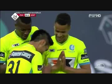 （転載）久保裕也先制ゴール vs Zulte Waregem 0-1 25.Apr.2017