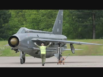 イングリッシュ・エレクトリック ライトニング　エンジン始動