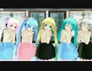 【MMD】 あぴミク５人組で♪気まぐれメルシィ♪