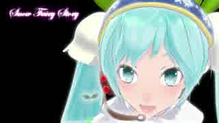 【MMD】Snow Fairy Story【踊ってみた】Ver.【夢華】TDA Snow Miku 2015【配布】