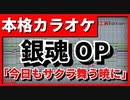 【フル歌詞付カラオケ】今日もサクラ舞う暁に【銀魂OP】(CHiCO with HoneyWorks)