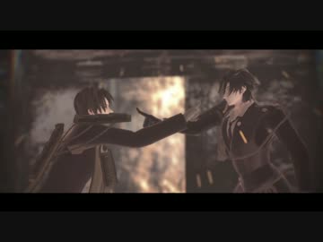 【MMD刀剣乱舞】表裏闘争【長谷部・燭台切+クロダテ風味】