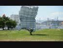 空挺降下展示　郡山駐屯地　創立６４周年記念行事