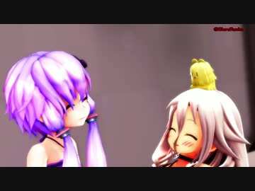 【MMD】けだマキマキとちびゆかりとちびIA