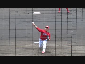2017年5月4日　広島東洋カープ　福井優也投手のピッチング