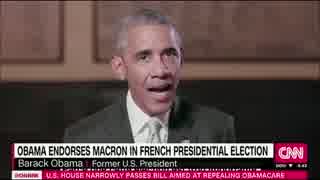 マクロン推しのオバマを登場させたCNNの仏大統領選報道の偏りが酷すぎるw