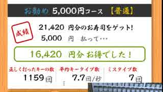寿司打(5000円) 16420円お得（手元有）