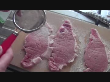 豚肉のロースで作った！！ポークカレーピカタ！！