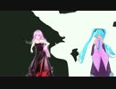 【MMD】初音ミクと巡音ルカでBad Apple!!