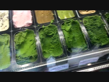 世界で一番濃い抹茶ジェラート(浅草の寿々喜園)／感麺堂のカニつけ麺