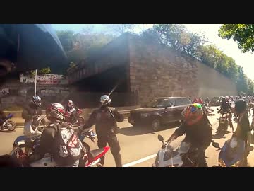 ホモと見る外国の暴走集団に目をつけられたノンケ兄貴の末路