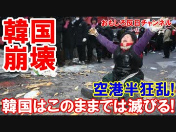 【韓国仁川空港で男性半狂乱】 大韓民国はこのままでは滅びると叫ぶ！