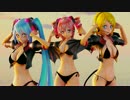 【MMD】小悪魔・ミク&リン&テト[MASKED BITCH]【Ray-MMD】