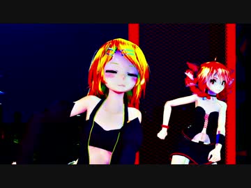 ミクさんテトさん、リンちゃんにECHOを踊ってもらいました(MMD)
