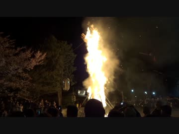 八幡祭　松明奉火