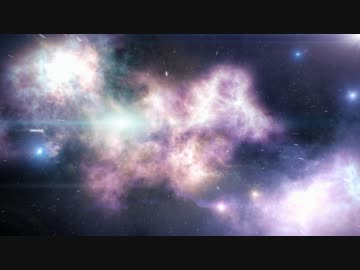 星雲が輝く宇宙素材紹介動画