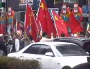 聖火リレー　長野駅前の決戦！