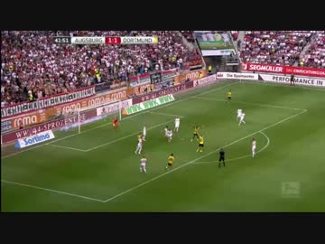 【ロングハイライト】香川アシスト アウクスブルク×ドルトムント