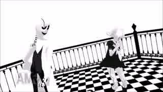 【MMD UT✕YS】Gaster さんとfungirlちゃんに「Love Me Right」踊ってもらった