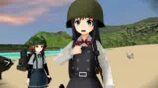 【MMD艦これ】逆立ちモーション配布【ヘルメット朝潮】