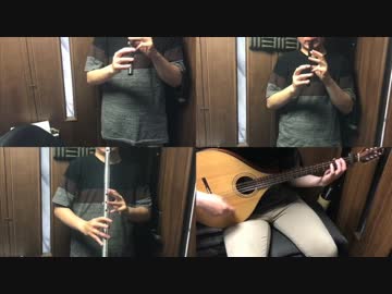 アナザーエデンのOP、廃道ルート99の曲をアイリッシュ楽器等で弾いてみた