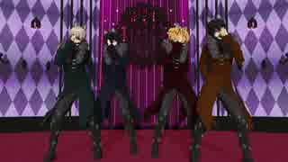 【MMD銀魂】黒いの４人のGet Up & Move!!