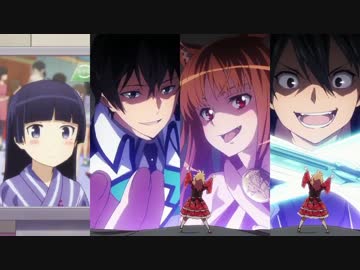 エロマンガ先生8話に色々な作品のキャラが！？