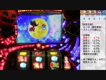 マジカルハロウィン５ 機械割検証動画　～設定１編～　part38