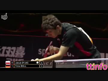 世界卓球2017ドイツ大会 【ティモ・ボル VS ディヤス・ヤコブ】