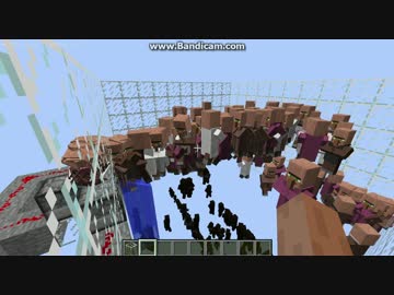 [Minecraft] 村人ジェット噴射　ポンプ