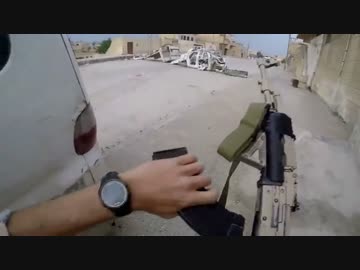 ISチェチェン兵 vs 反IS元ポーランド軍の民兵