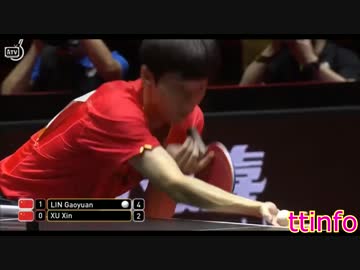 世界卓球2017ドイツ大会 【林高遠 VS  許昕】
