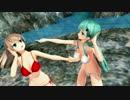 【MMD艦これ】鈴谷と熊野が水着で、drop pop candy。